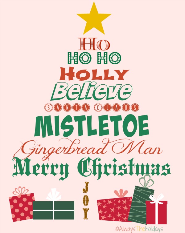 christmas words clipart - photo #43
