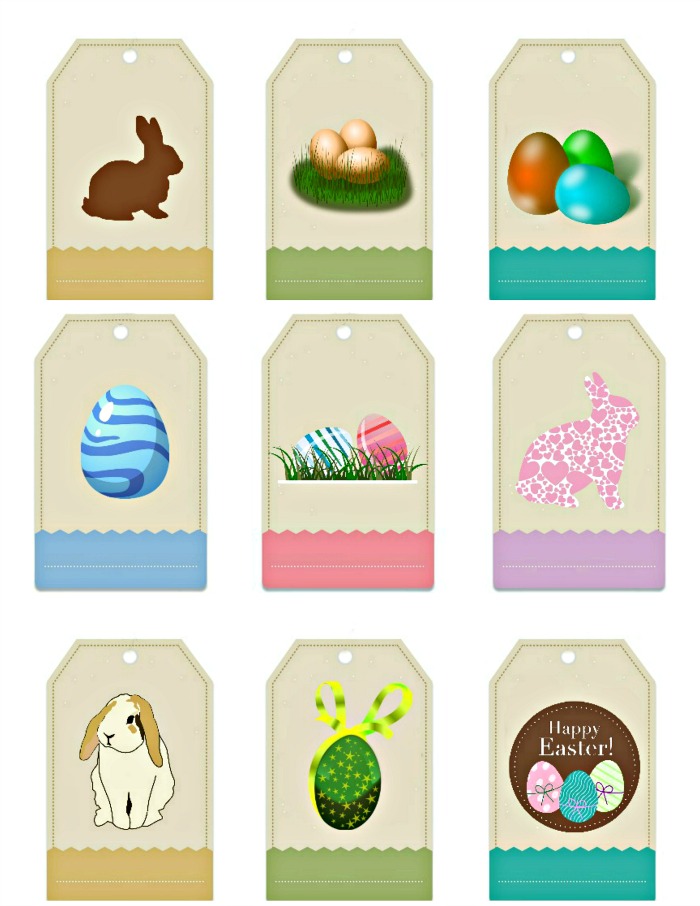 Easter Gift Tag Labels Free Printable Always the Holidays