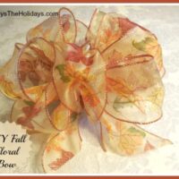 DIY Autumn Floral Bow