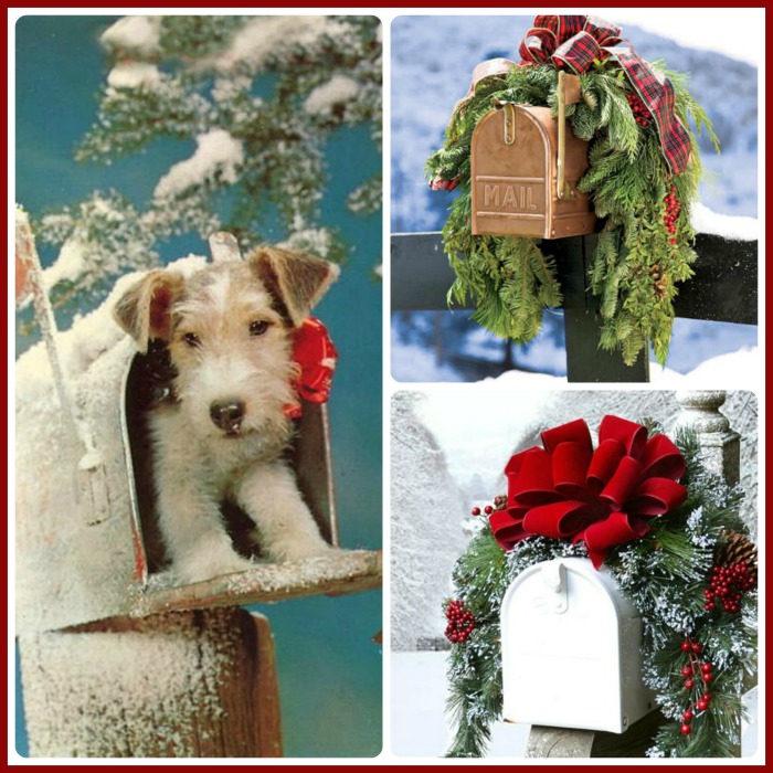 dress up your mailbox for the holidays.