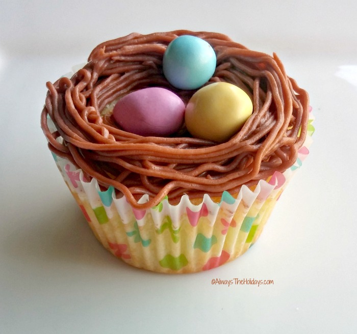 Easter Nest Cupcakes 