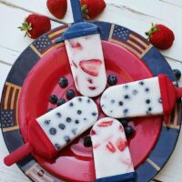 Fourth of July popsicles