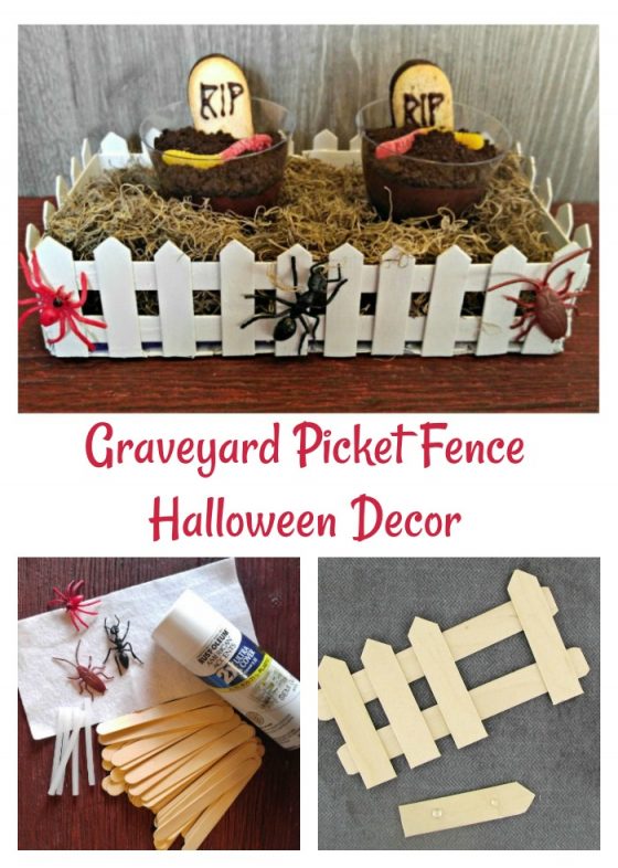 Graveyard Picket Fence DIY Halloween Table Decoration Centerpiece