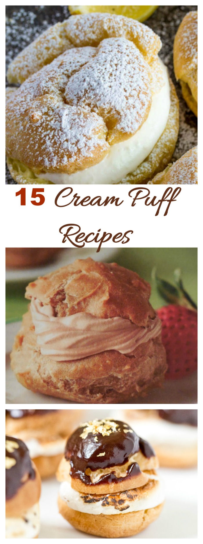 15 delicious cream puff recipes to tempt your sweet tooth #nationaldays #creampuffs