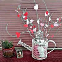 Valentine's Day heart tree makes great seasonal decor