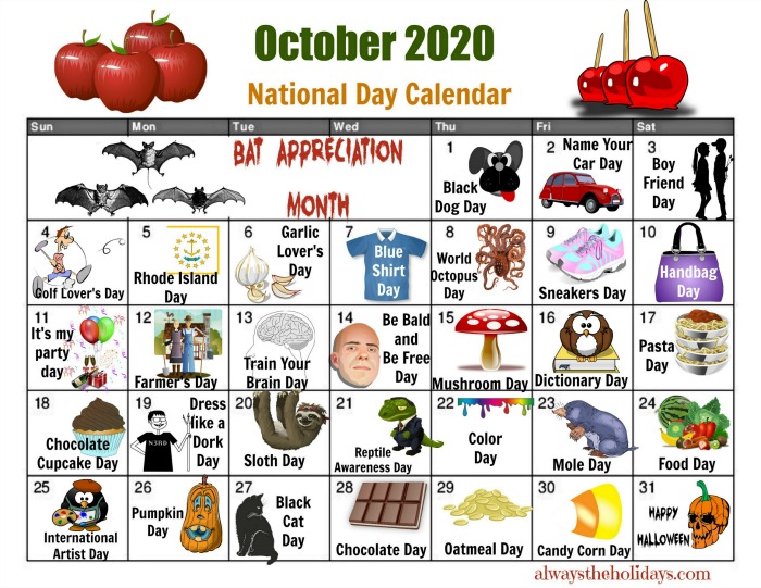 Oktober Nationale Dagkalender Gratis Printable Kalenders Gelee Royale Oktober Nationale Dagkalender Gratis Printable Kalenders Gelee Royale