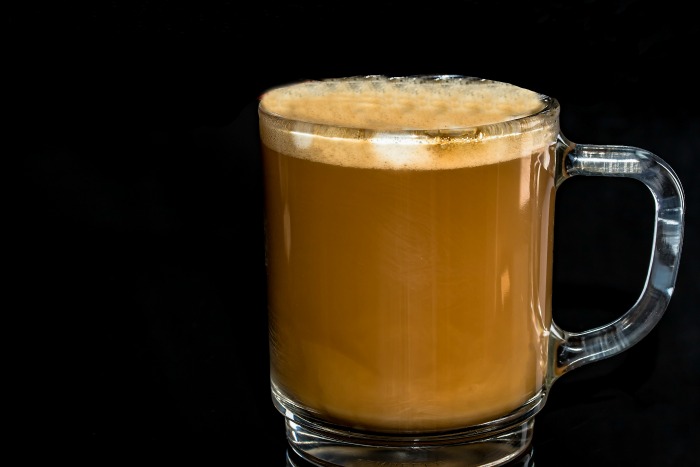 Hot buttered Rum drink