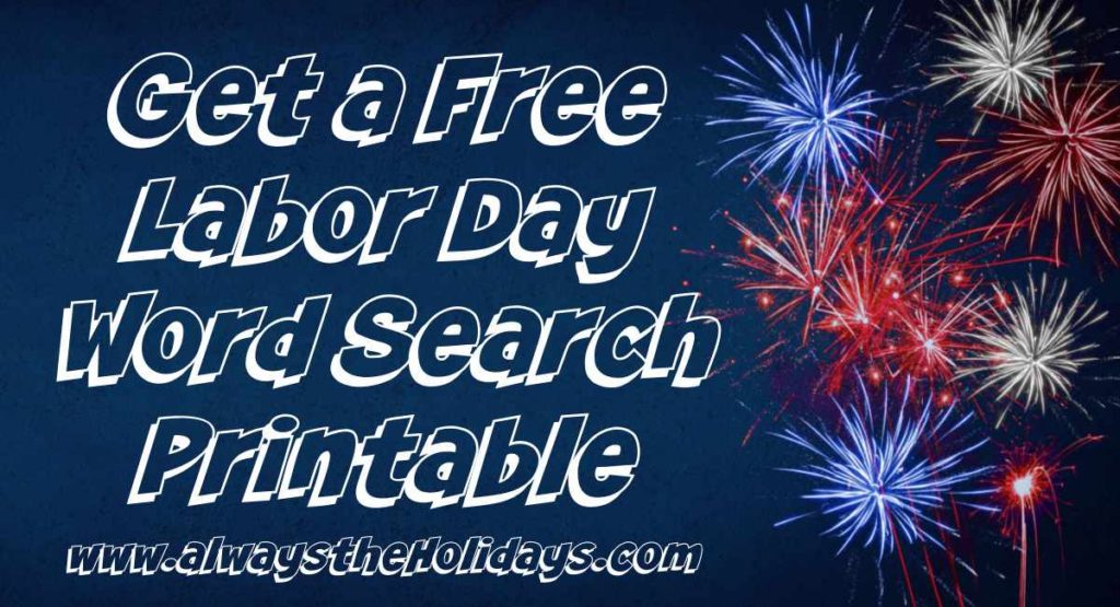 Labor Day Word Search Printable - Free Word Find &amp; Answer Key