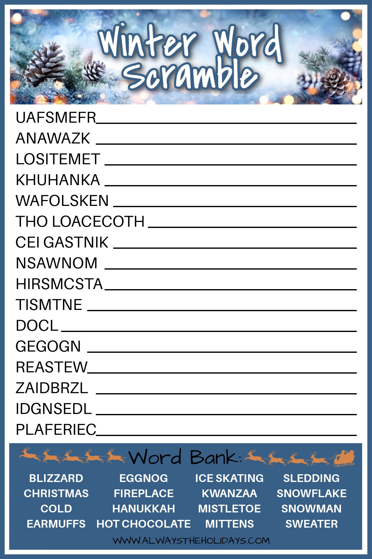 Hard Word Scramble Printable Hard Word Scramble Printable