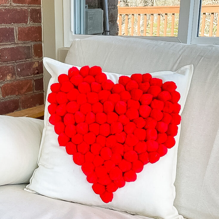 Image for DIY Pom Pom Valentine&rsquo;s Day Pillow