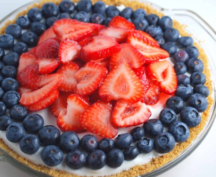 Image for 4th of July Recipe (Berry Cheesecake Pie)