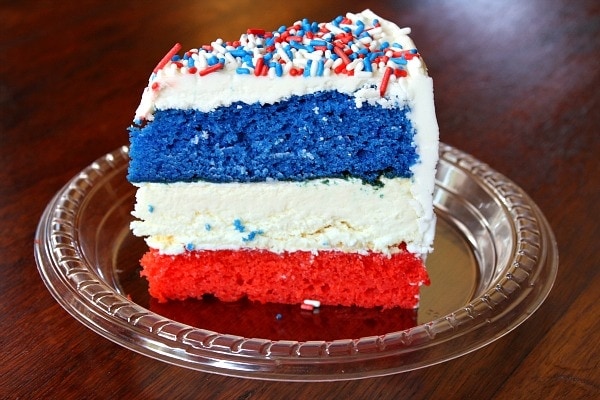 Image for Red, White and Blue Cheesecake Cake