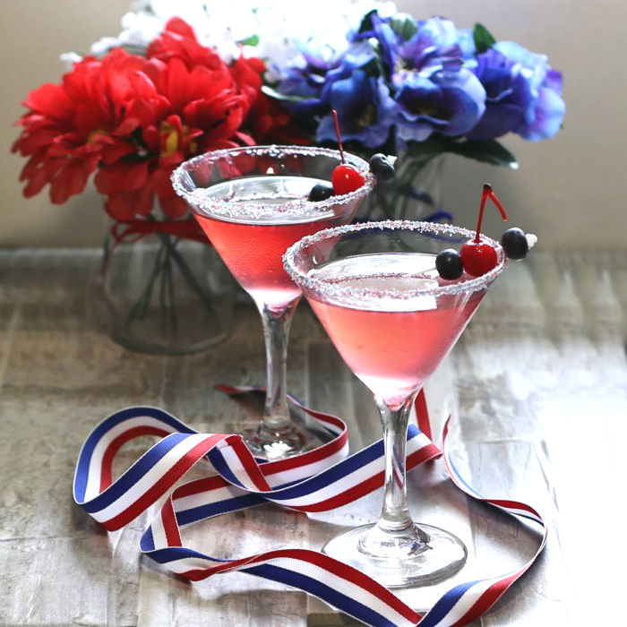 Image for Patriotic 4th of July Cosmopolitan &ndash; Red White and Blue Cosmo Cocktail