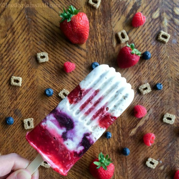 Image for Yogurt Parfait Breakfast Popsicles