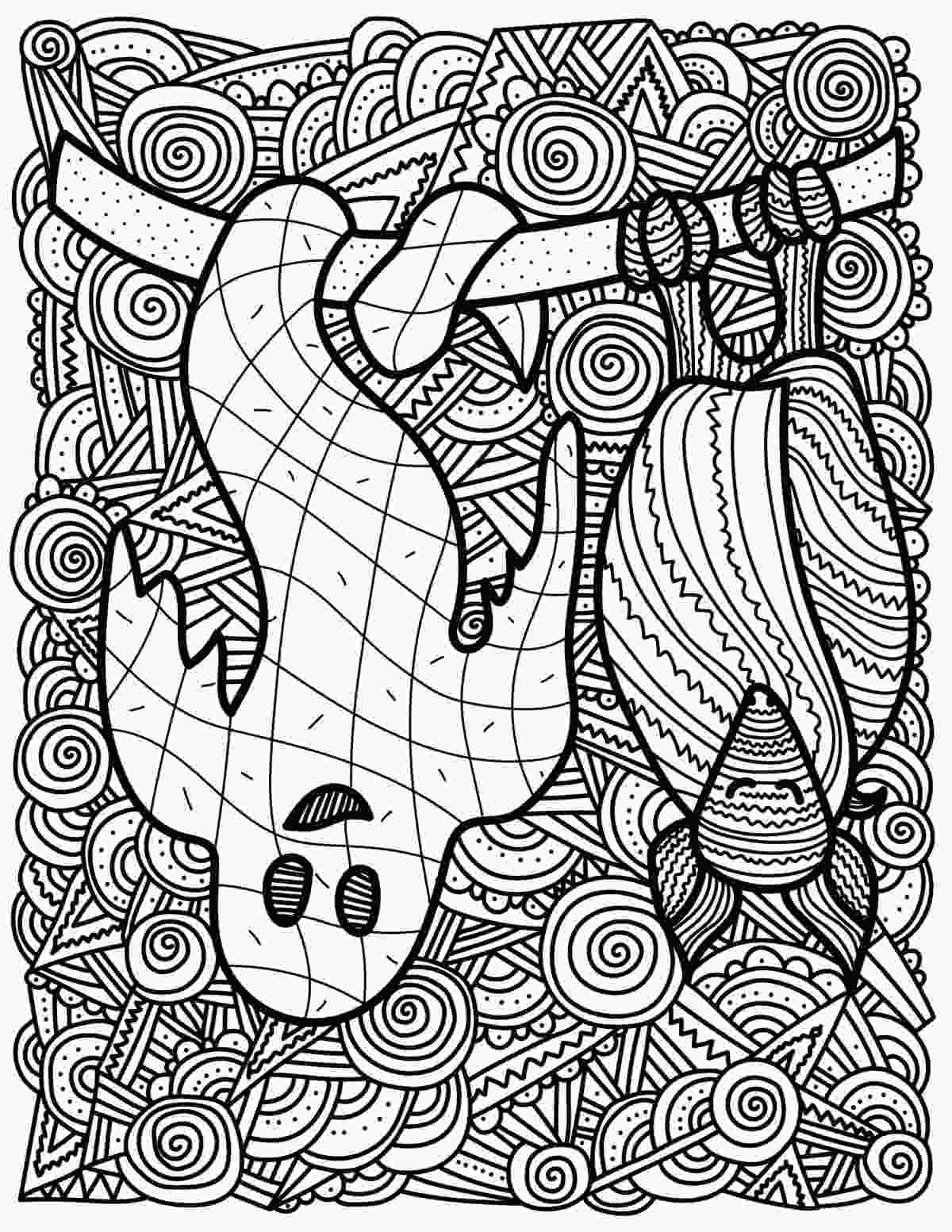 A printable bat coloring pages image featuring a large bat and a ghost hanging upside down from a branch with a swirly background behind them.